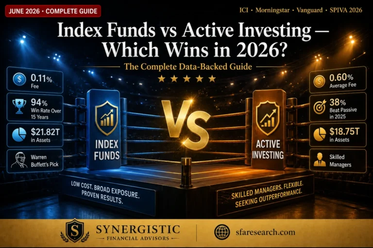 Index Funds vs Active Investing — The Complete Data-Backed 2026 Guide