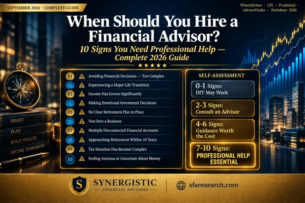 When Should You Hire a Financial Advisor? — 10 Signs You Need Professional Help in 2026